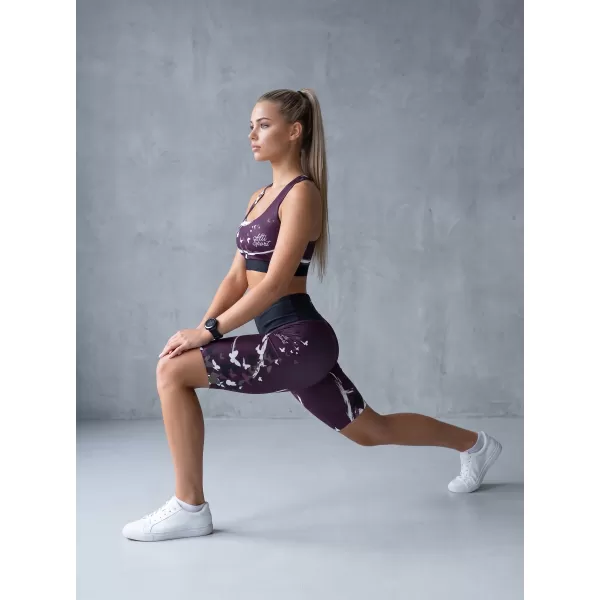  Dámské legíny nad kolena premium ALTISPORT VOJ/ALW022LEG02 FIALOVÁ 