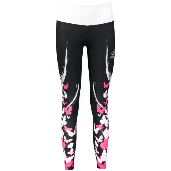  Női hosszú prémium leggings ALTISPORT VOJ/ALW022LEG01 FEKETE RÓZSASZÍN 