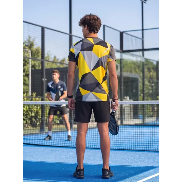  Férfi prémium plusz funkcionális póló ALTISPORT VOJ/ALM007TR02 FEKETE ÉS SÁRGA 