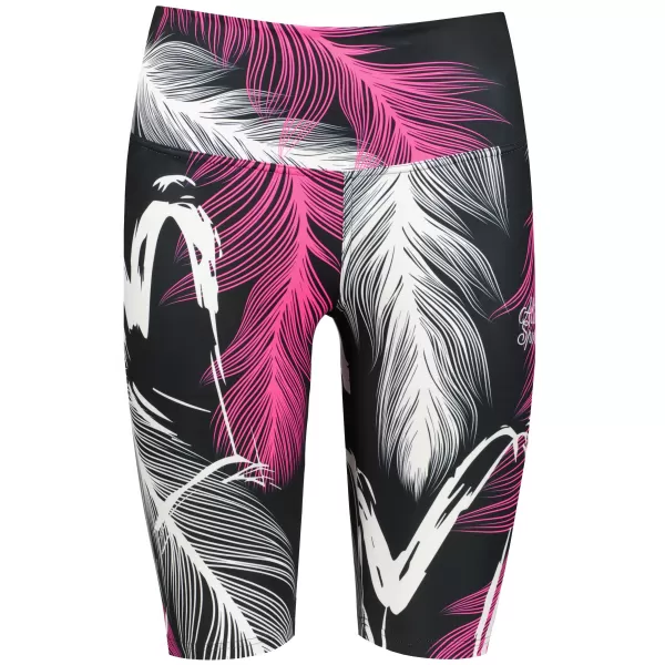  Térd feletti női leggings prémium ALTISPORT VOJ/ALW001LEG02 FEKETE/RÓZSASZÍN 