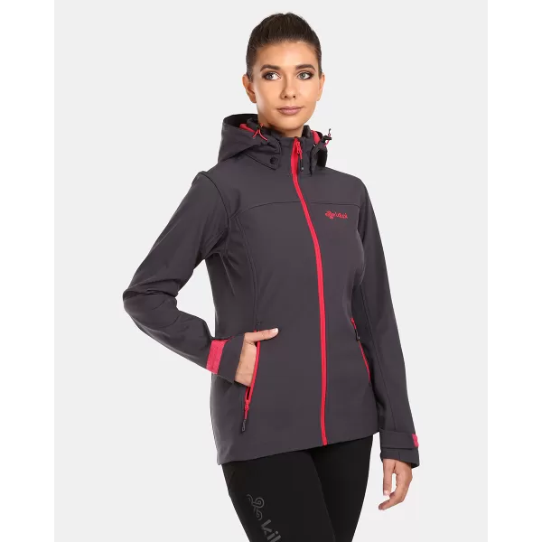  Női softshell kabát KILPI RAVIA-W UL0124KI SÖTÉTSZÜRKE 
