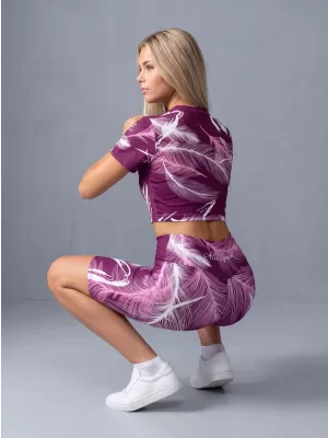 Térd feletti női leggings prémium ALTISPORT VOJ/ALW001LEG02 FUKSZIA