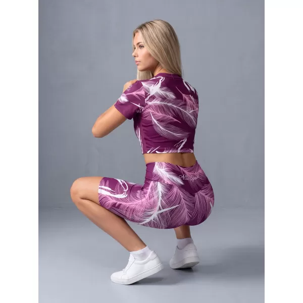  Térd feletti női leggings prémium ALTISPORT VOJ/ALW001LEG02 FUKSZIA 
