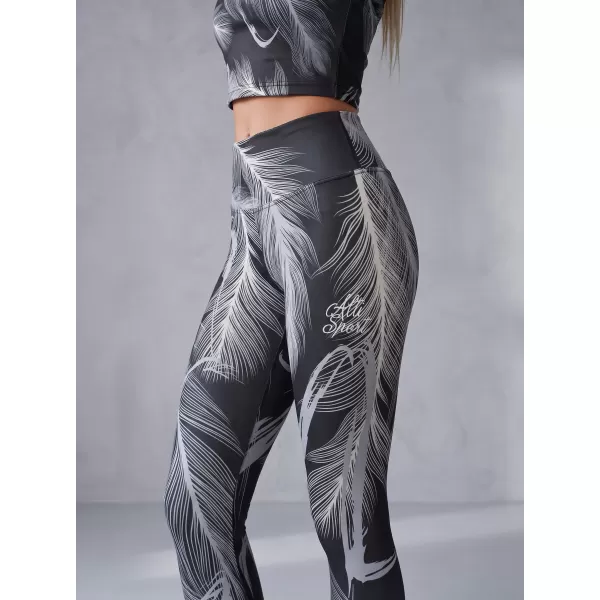 Női hosszú prémium leggings ALTISPORT VOJ/ALW001LEG01 FEKETE/SZÜRKE 