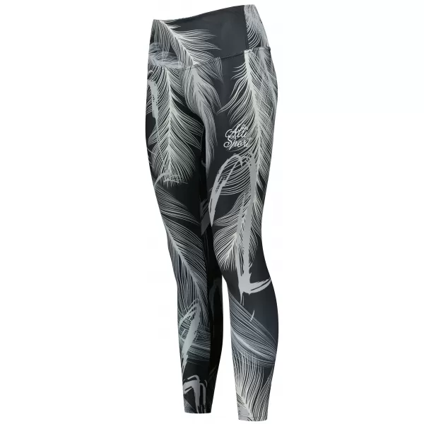  Női hosszú prémium leggings ALTISPORT VOJ/ALW001LEG01 FEKETE/SZÜRKE 
