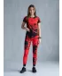 Női hosszú prémium leggings ALTISPORT VOJ/ALW012LEG01 FEKETE PIROS