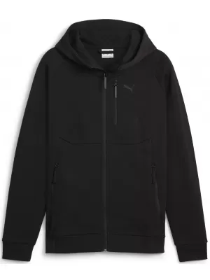 Férfi pulóver PUMA TECH FULL-ZIP HOODIE 624385-01 FEKETE