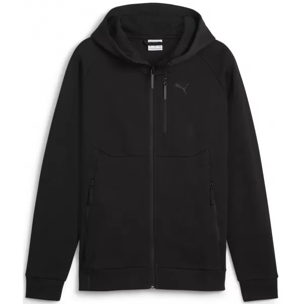  Férfi pulóver PUMA TECH FULL-ZIP HOODIE 624385-01 FEKETE 