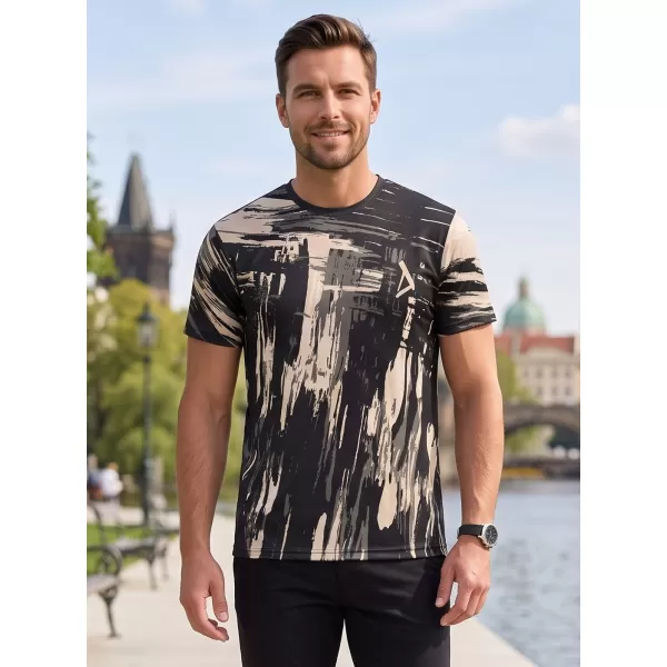  Pánské funkční triko premium ALTISPORT VOJ/ALM010TR01 ČERNOHNĚDÁ 