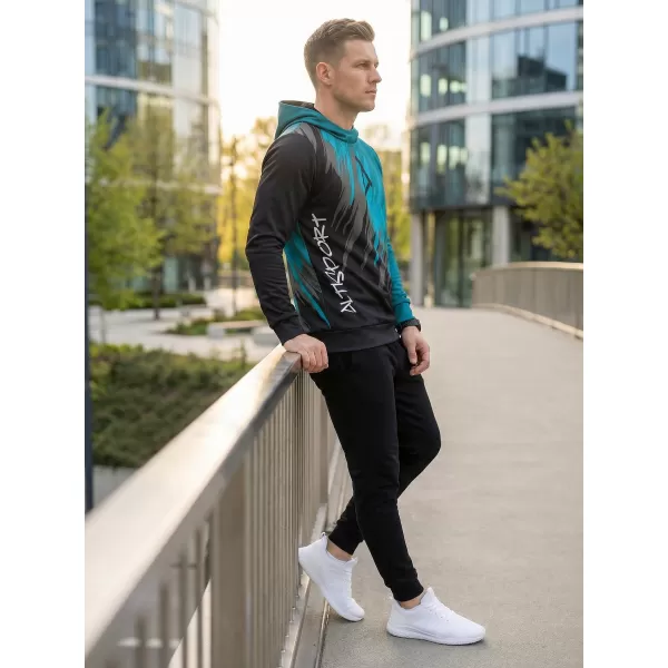  Férfi prémium funkcionális pulóver ALTISPORT VOJ/ALM006MI01 FEKETE/KEROZIN 