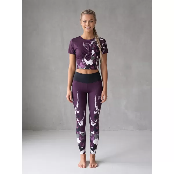  Női hosszú prémium leggings ALTISPORT VOJ/ALW022LEG01 LILA 