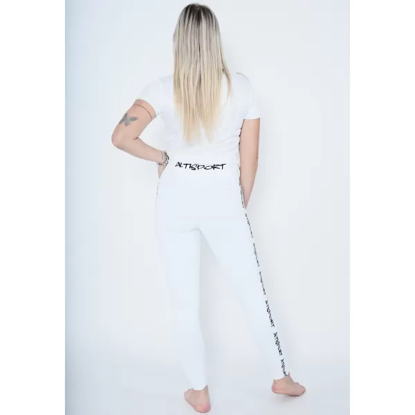  Női hosszú prémium leggings ALTISPORT VOJ/ALW021LEG01 FEHÉR 