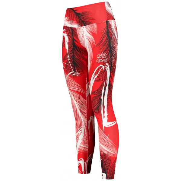  Női hosszú prémium leggings ALTISPORT VOJ/ALW001LEG01 PIROS 