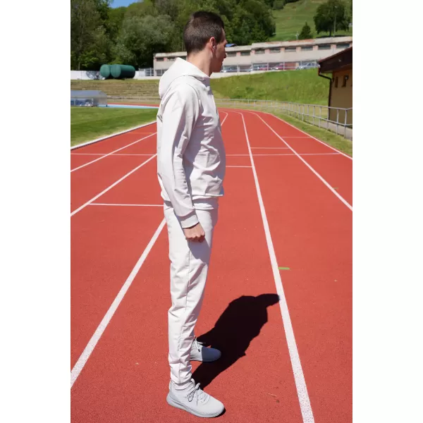  Unisex funkční tepláky premium ALTISPORT VOJ/ALM013TEP01 HNĚDÁ 