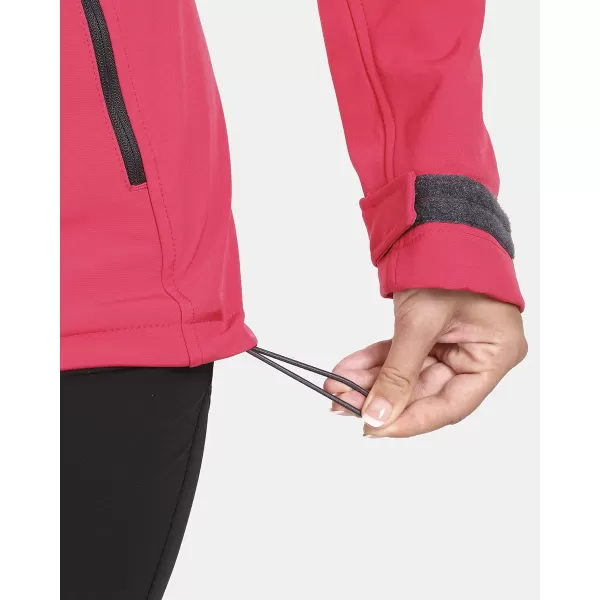  Női softshell kabát KILPI RAVIA-W UL0124KI RÓZSASZÍN 