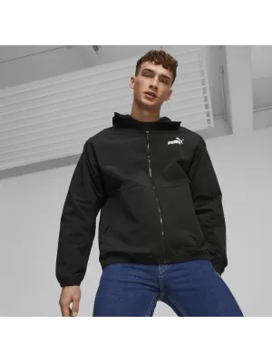 Férfi széldzseki PUMA HOODED WINDBREAKER 675387-01 FEKETE