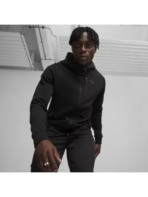 Férfi pulóver PUMA TECH FULL-ZIP HOODIE 624385-01 FEKETE