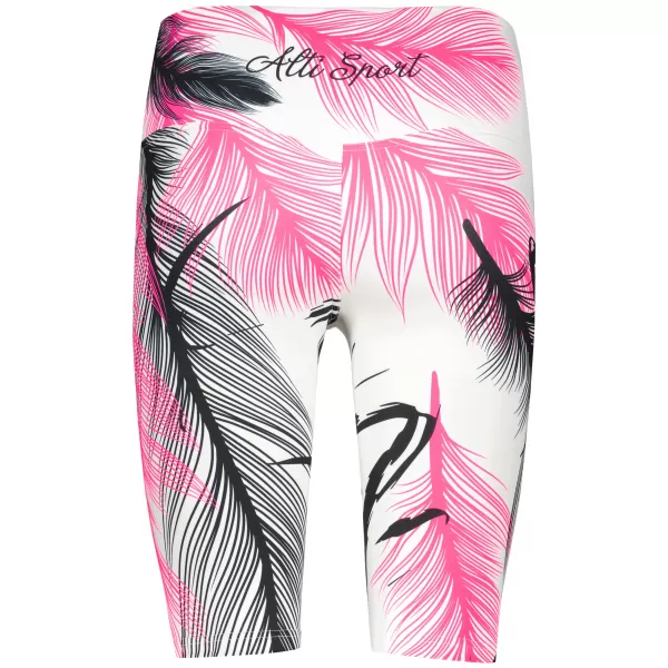  Térd feletti női leggings prémium ALTISPORT VOJ/ALW001LEG02 FEHÉR RÓZSASZÍN 