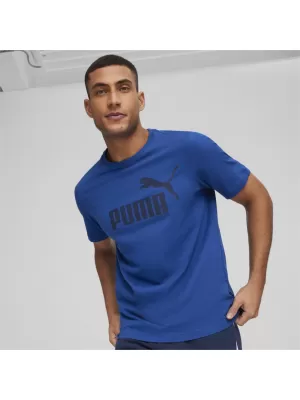 Férfi póló PUMA ESS LOGO TEE 586667-59 KÉK