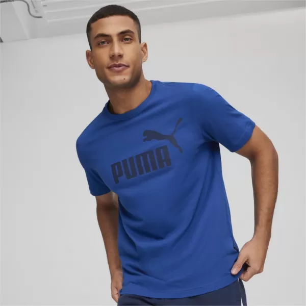  Férfi póló PUMA ESS LOGO TEE 586667-59 KÉK 