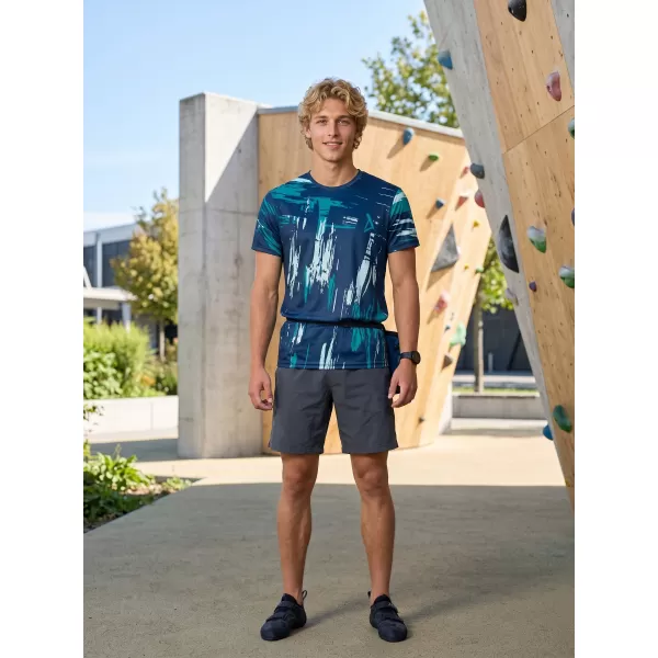  Pánské funkční triko premium ALTISPORT VOJ/ALM010TR01 MODRÁ/EMERALD 