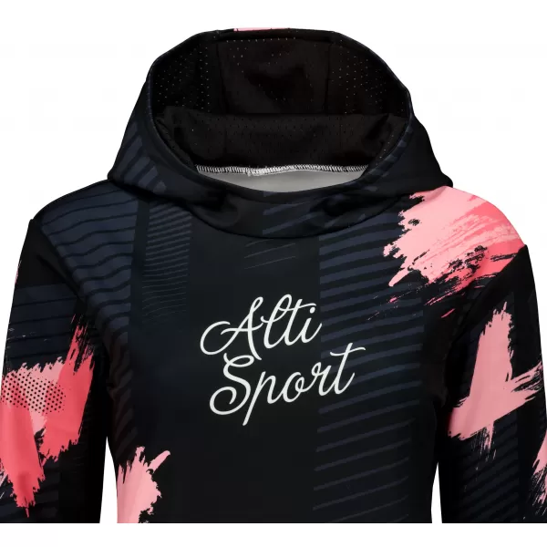  Prémium funkcionális női pulóver ALTISPORT VOJ/ALW027MI01 FEKETE/LAZAC 