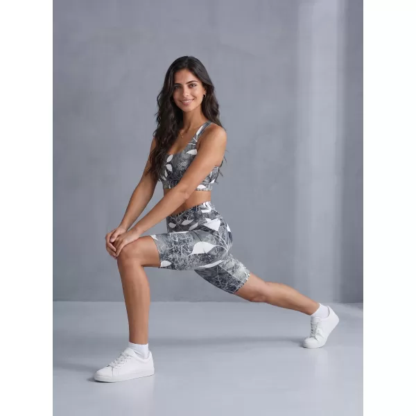 Dámské legíny nad kolena premium ALTISPORT VOJ/ALW020LEG02 ČERNOBÍLÁ 