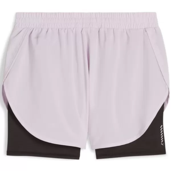  Női rövidnadrág PUMA RUN FAV WOVEN 2IN1 SHORT W 523181-60 FEKETE 
