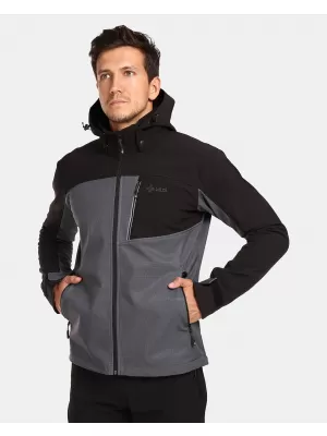 Férfi softshell kabát KILPI RAVIO-M UM0126KI SÖTÉTSZÜRKE