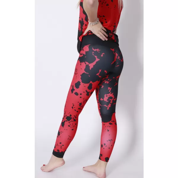  Női hosszú prémium leggings ALTISPORT VOJ/ALW012LEG01 FEKETE PIROS 