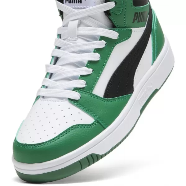  Gyerekcipők PUMA REBOUND V6 MID JR 393831-10 FEHÉR 