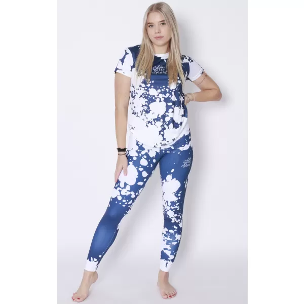 Női hosszú prémium leggings ALTISPORT VOJ/ALW012LEG01 FEHÉR KÉK 