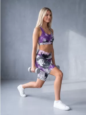 Dámské legíny nad kolena premium ALTISPORT VOJ/ALW016LEG02 FIALOVÁ