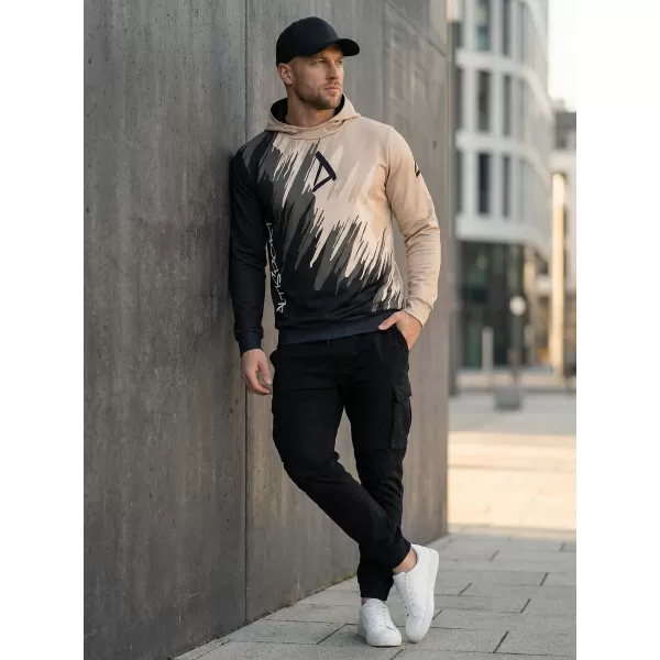  Férfi prémium funkcionális pulóver ALTISPORT VOJ/ALM006MI01 FEKETE BARNA 
