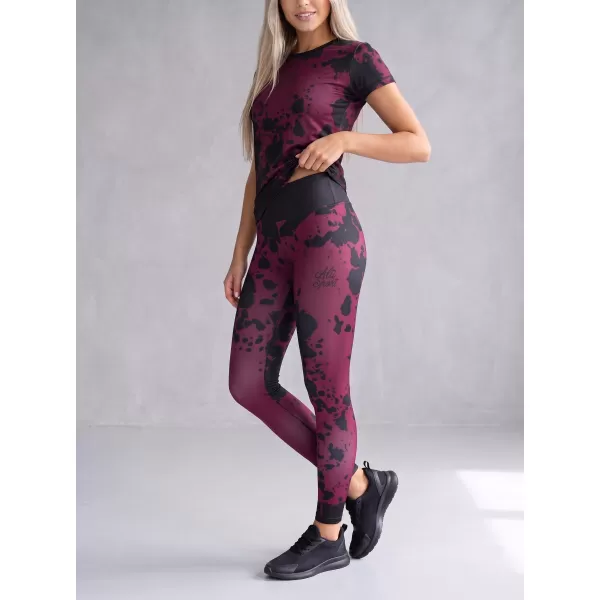  Női hosszú prémium leggings ALTISPORT VOJ/ALW012LEG01 LILA/FEKETE 