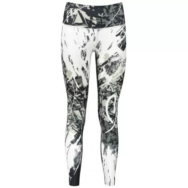  Női hosszú prémium leggings ALTISPORT VOJ/ALW018LEG01 FEKETE ÉS FEHÉR 