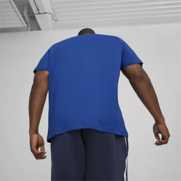  Férfi póló PUMA ESS LOGO TEE 586667-59 KÉK 