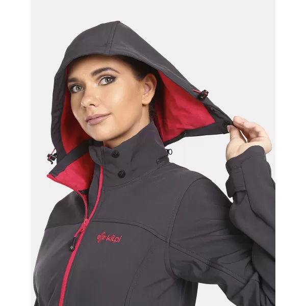  Női softshell kabát KILPI RAVIA-W UL0124KI SÖTÉTSZÜRKE 