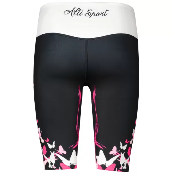  Dámské legíny nad kolena premium ALTISPORT VOJ/ALW022LEG02 ČERNORŮŽOVÁ 