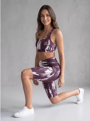 Dámské legíny nad kolena premium ALTISPORT VOJ/ALW010LEG02 FIALOVÁ