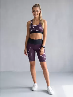 Dámské legíny nad kolena premium ALTISPORT VOJ/ALW022LEG02 FIALOVÁ