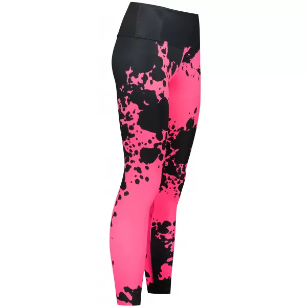  Női hosszú prémium leggings ALTISPORT VOJ/ALW012LEG01 FEKETE/FLUO RÓZSASZÍN 