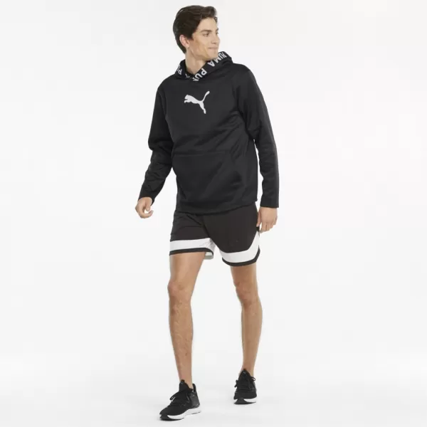  Férfi pulóver PUMA TRAIN PWR FLEECE HOODIE 520893-01 FEKETE 