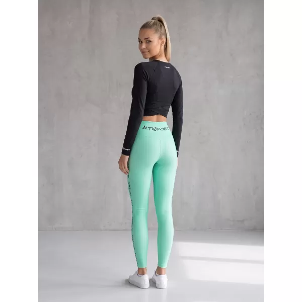  Női hosszú prémium leggings ALTISPORT VOJ/ALW021LEG01 TÜRKIZ 