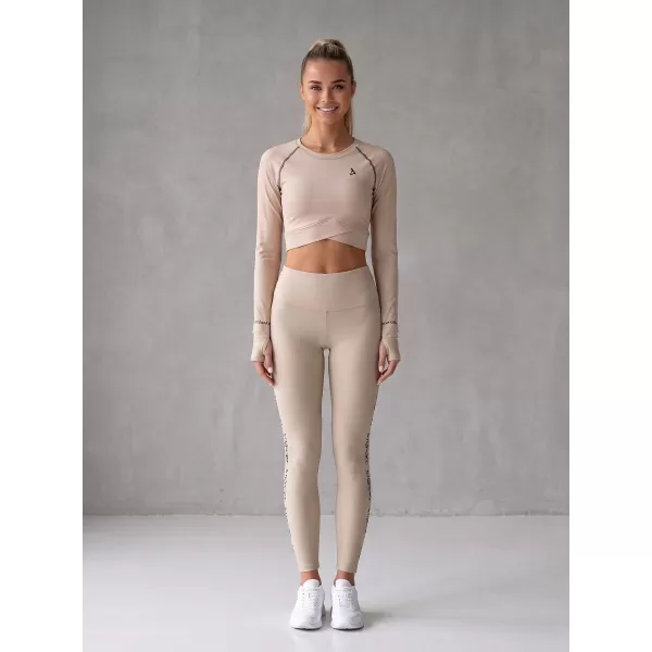  Női hosszú prémium leggings ALTISPORT VOJ/ALW021LEG01 BARNA 