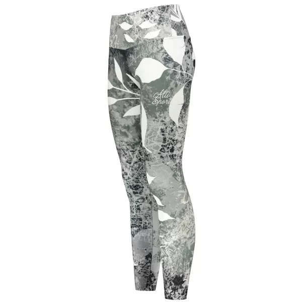  Női hosszú prémium leggings ALTISPORT VOJ/ALW020LEG01 FEKETE ÉS FEHÉR 