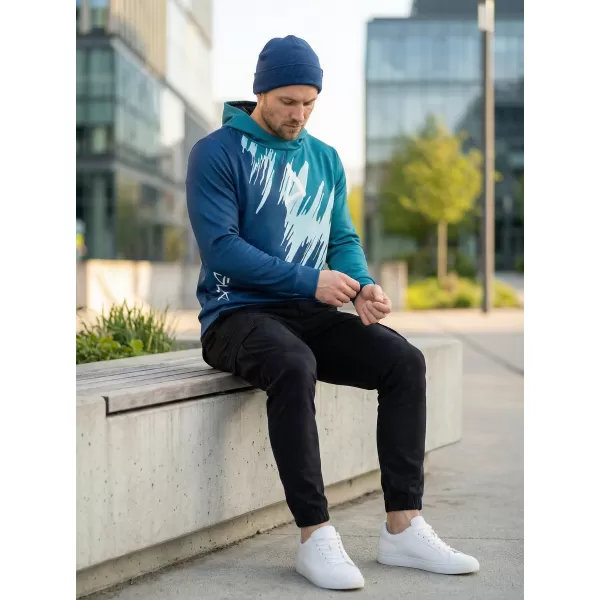  Férfi prémium funkcionális pulóver ALTISPORT VOJ/ALM006MI01 KEROZIN/KÉK 