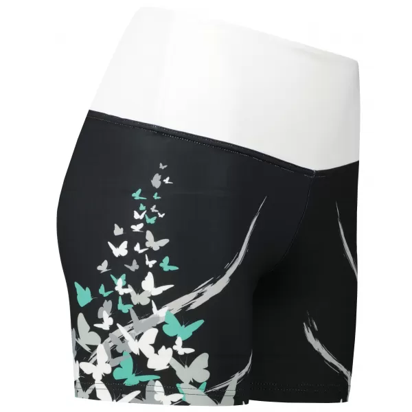  Női rövid prémium leggings ALTISPORT VOJ/ALW022LEG03 FEKETE/TÜRKIZ 