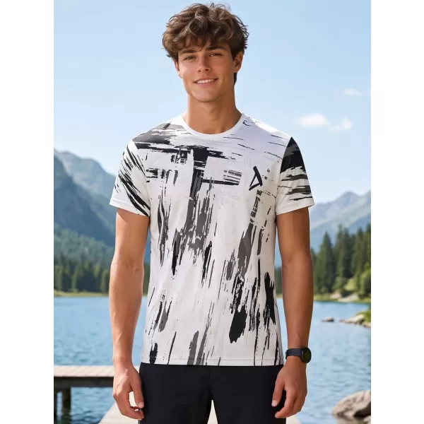  Pánské funkční triko premium ALTISPORT VOJ/ALM010TR01 BÍLOČERNÁ 
