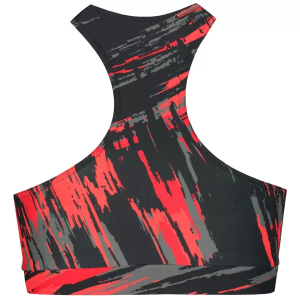  Női prémium sportmelltartó ALTISPORT VOJ/ALW010POD01 FEKETE ÉS PIROS 